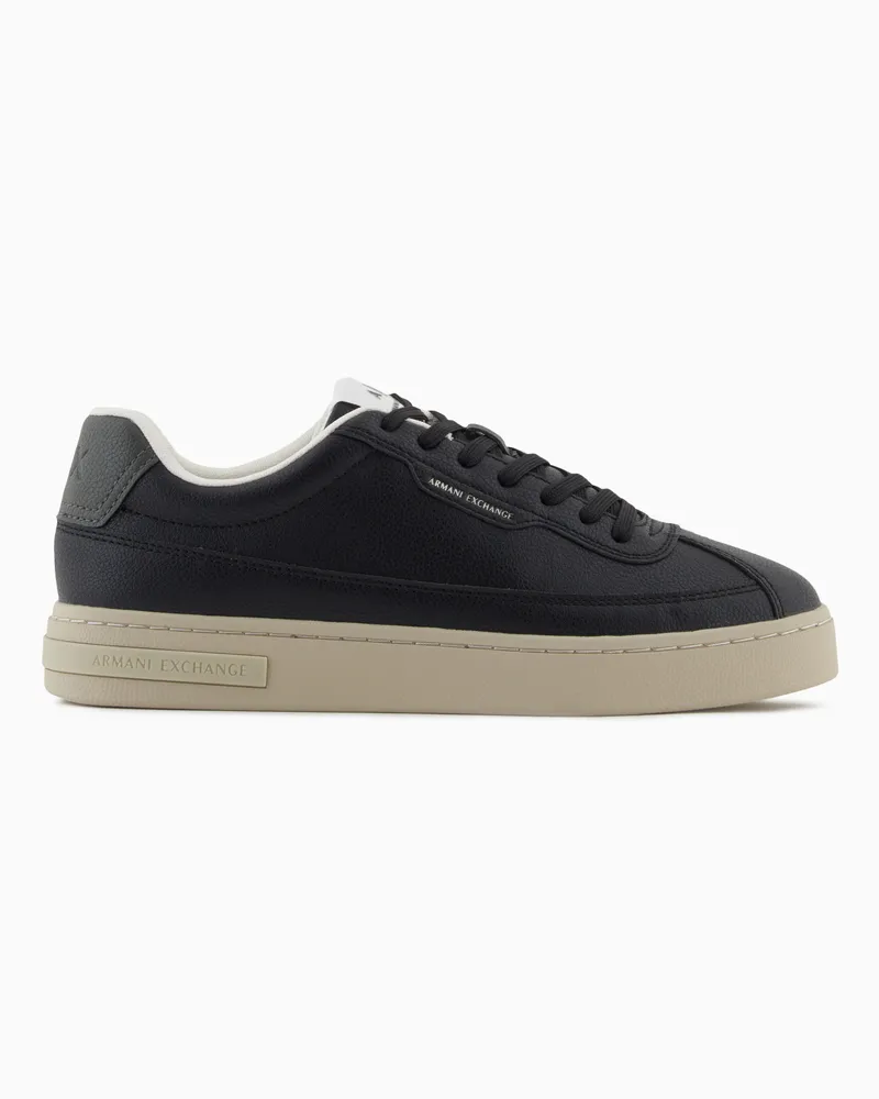 Armani Exchange Sneaker mit Kontrastsohle Schwarz