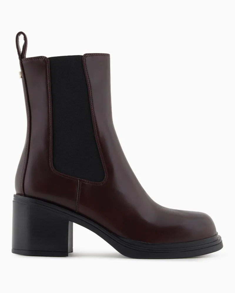 Armani Exchange Stiefeletten Burgunderrot