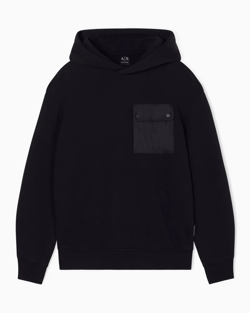Armani Exchange Cotton French terry sweatshirt Schwarz