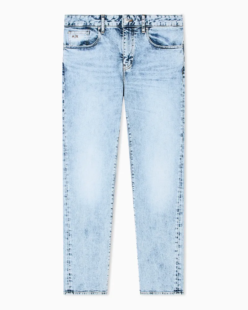Armani Exchange Slim-Fit-Jeans aus Stretch-Denim Blau