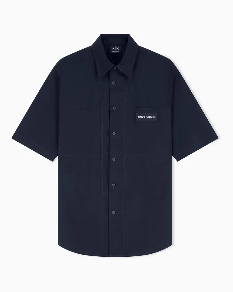 Armani Exchange Cotton shirt Marineblau