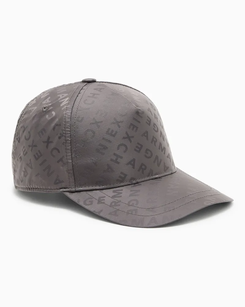 Armani Exchange Mütze mit Allover-Logo Grau