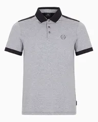 Armani Exchange Poloshirt Aus Baumwolle Dunkelgrau