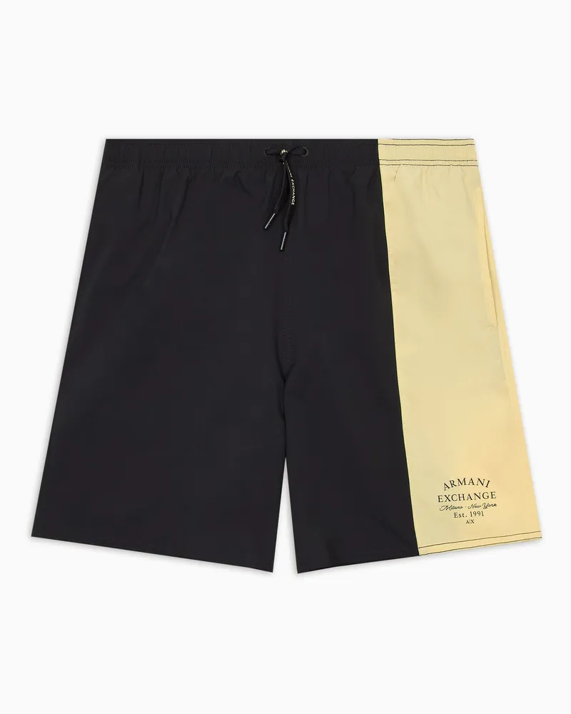 Armani Exchange Gemustertes Boxerkostüm Zweifarbig