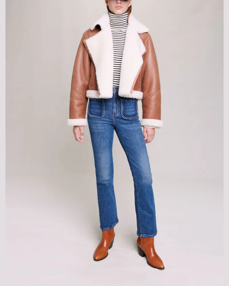 Maje Jeans Mit Geflochtenen Details - Blau Blau