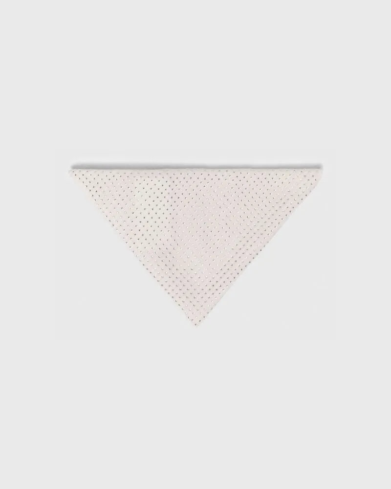 Maje Dreieckiger Wollschal Mit Strass - Ecru Ecru