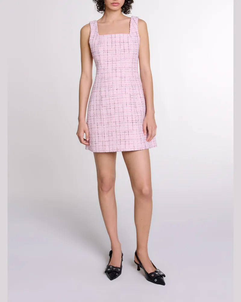 Maje Ärmelloses Kleid Aus Tweed - Rosa Rosa