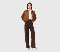 Bootcut-jeans Mit Kette - Braun