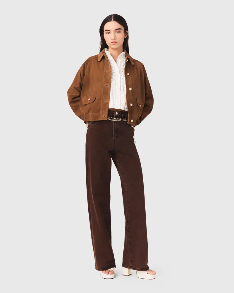 Maje Bootcut-jeans Mit Kette - Braun Braun