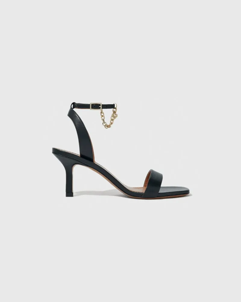 Maje Ledersandalen Mit Absatz - Festliche Kleidung - Schwarz Schwarz