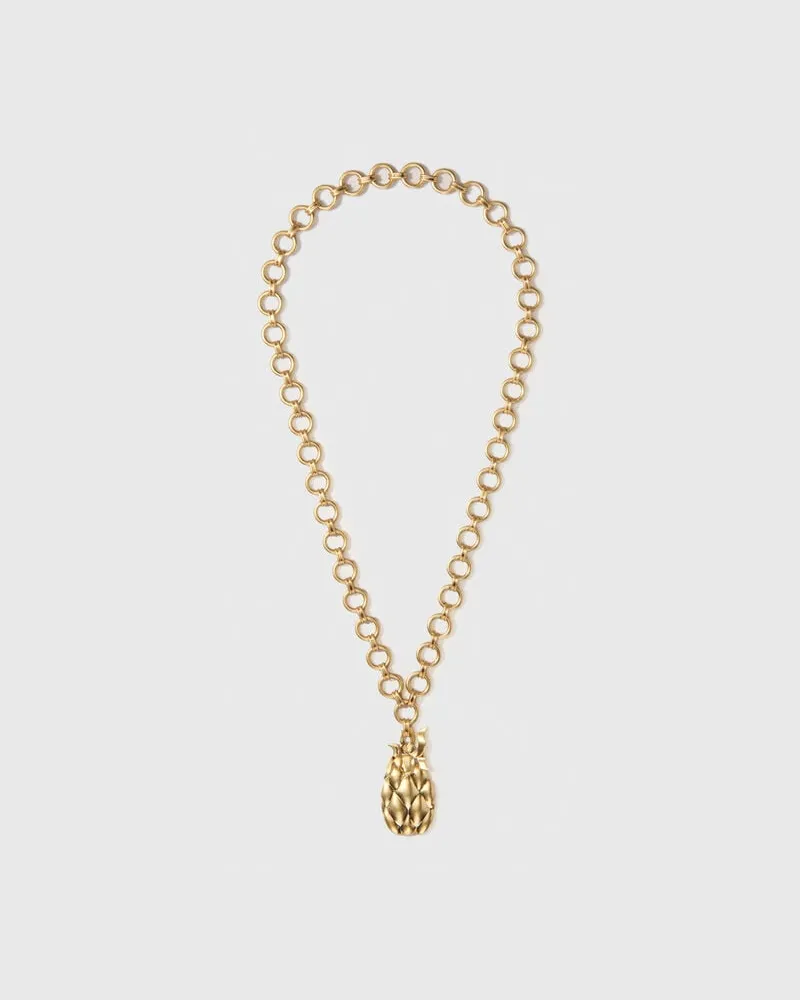 Maje Ananas-halskette - Gold Gold