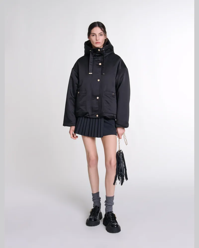 Maje Gefütterter Blouson - Schwarz Schwarz