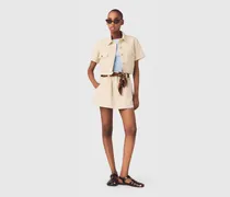 Kurze Jacke Mit Kurzen Ärmeln - Ecru