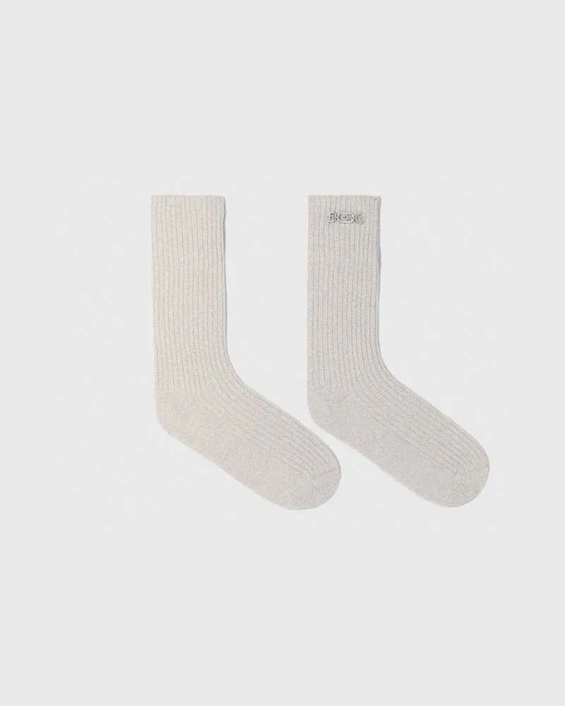 Maje Lurex-socken - Silber Silber
