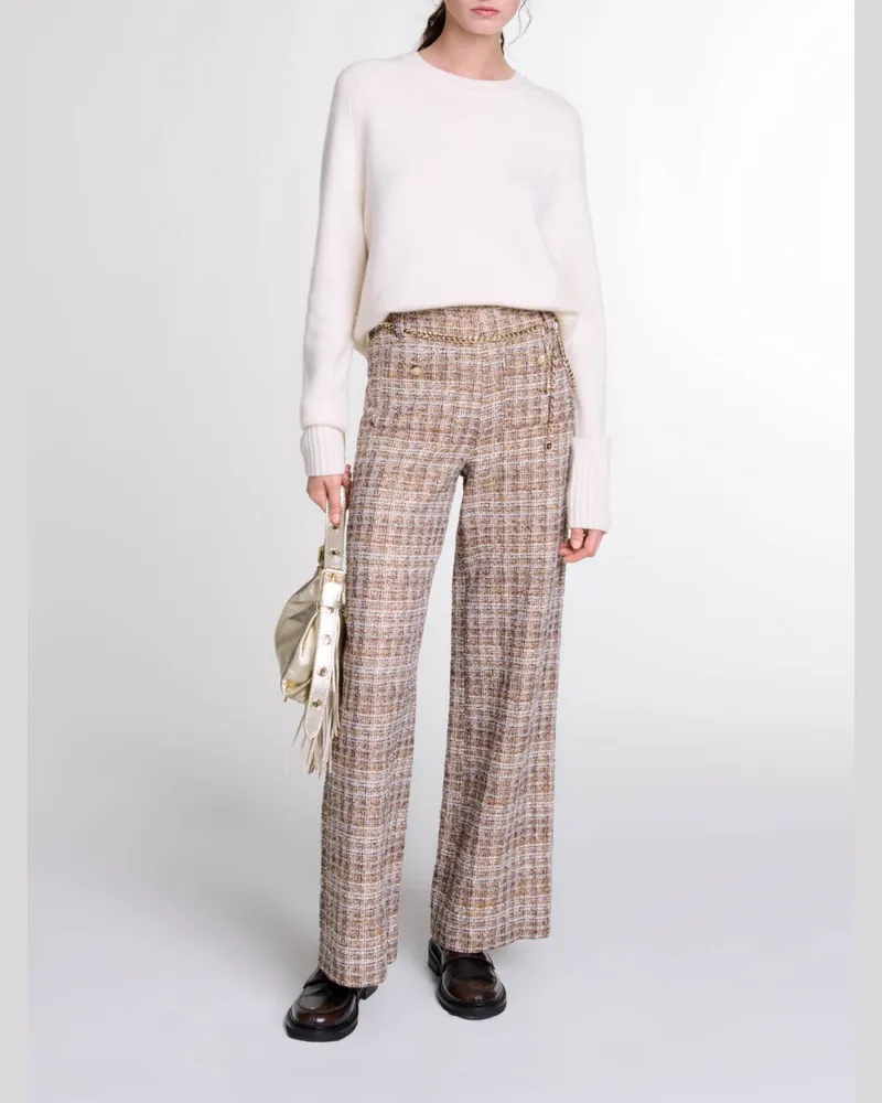 Maje Tweed-hose - Braun Braun