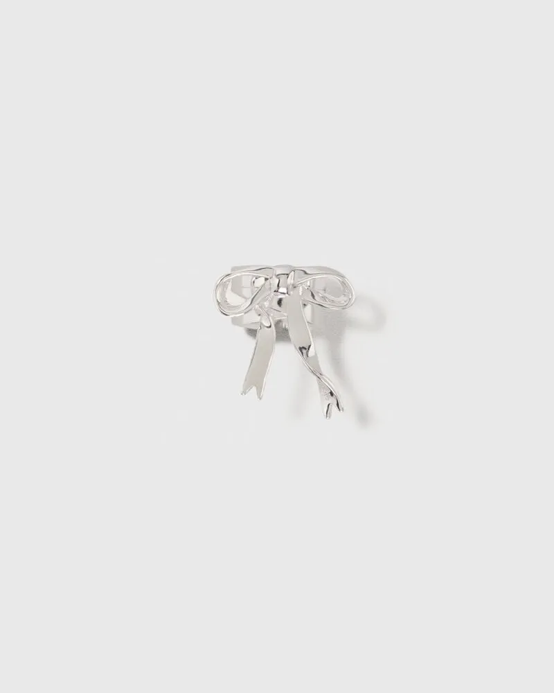 Maje Offener Ring Mit Schleife, Silber Silber