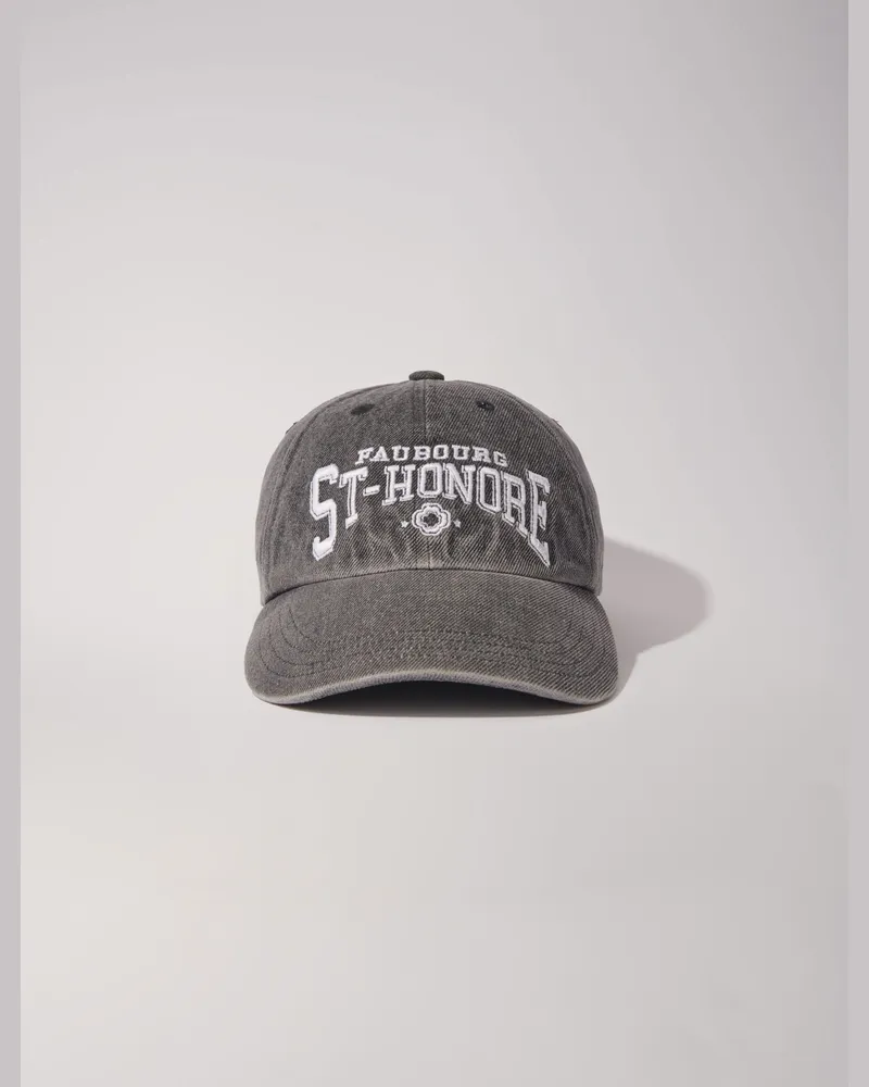 Maje Cap Aus Denim Saint Honoré - Grau Grau
