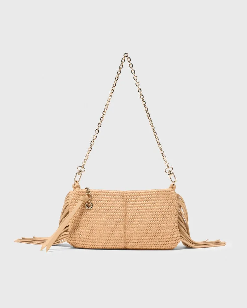 Maje Miss M-clutch In Natur-optik - Beige Beige