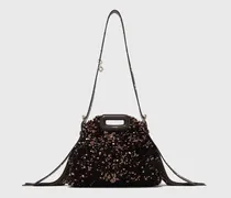 Miss M Mini Mit Pailletten - Braun