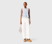 Stricktop Mit Volants - Blau