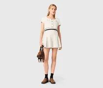 2-in-1 Tweed-kleid - Ecru