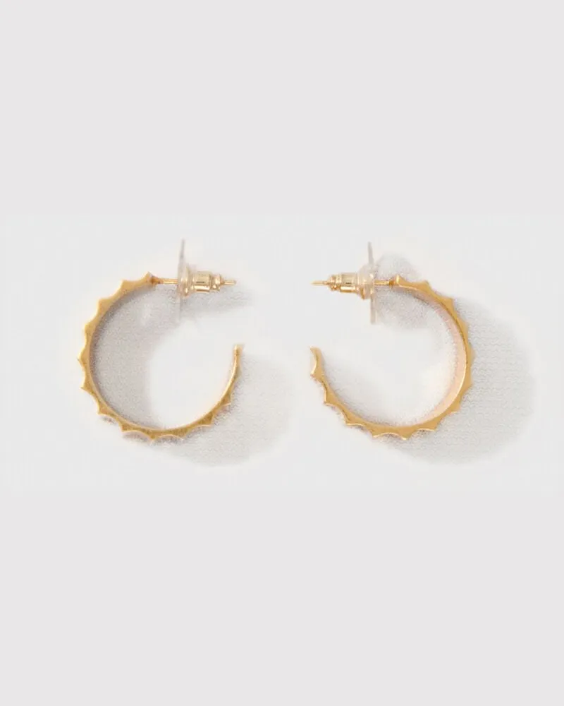 Maje Mini-creolen Aus Goldenem Metall - Golden Golden