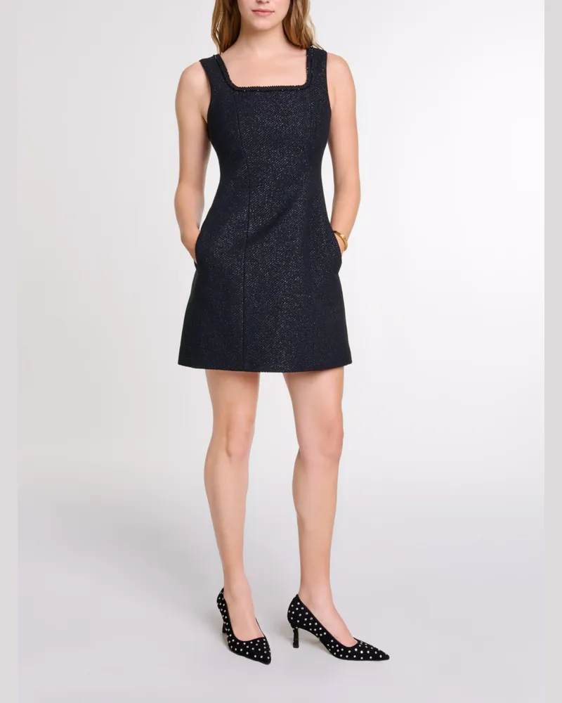 Maje Kurzes Strasskleid - Abendkleid - Schwarz Schwarz