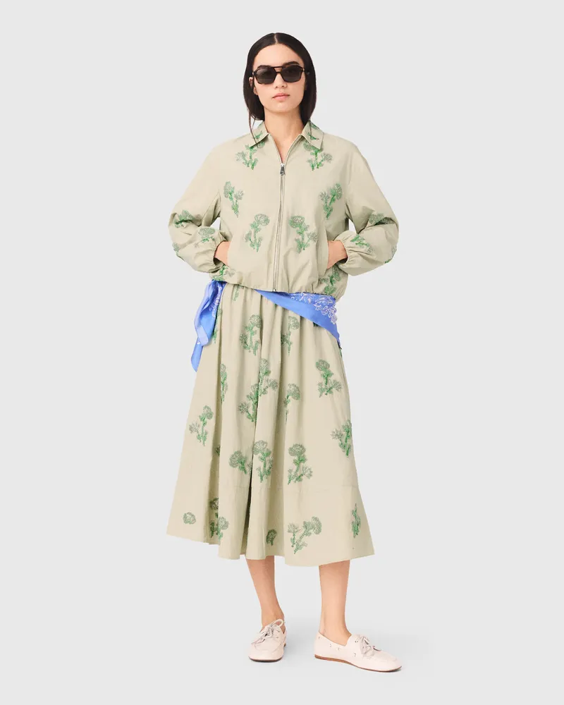 Maje Bestickter Funktionsbomber - Beige Beige