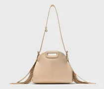 Miss M Mini Tasche Aus Glattleder - Beige