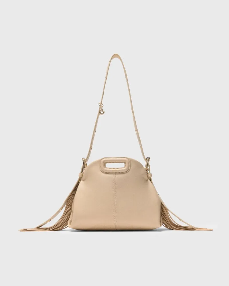 Maje Tasche Miss M Mini Aus Glattleder - Beige Beige
