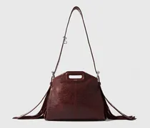 Miss M Mini Tasche Craqueléleder - Rot Bordeaux