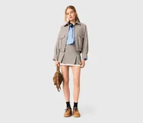 Karierte Bomberjacke - Carreaux Marrons
