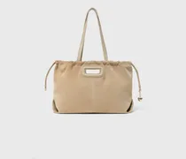 Milpli Tragetasche Aus Wildleder - Cappuccino