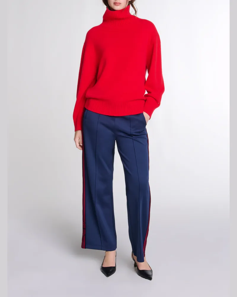 Maje Kaschmirpullover Mit Stehkragen - Rot Rot