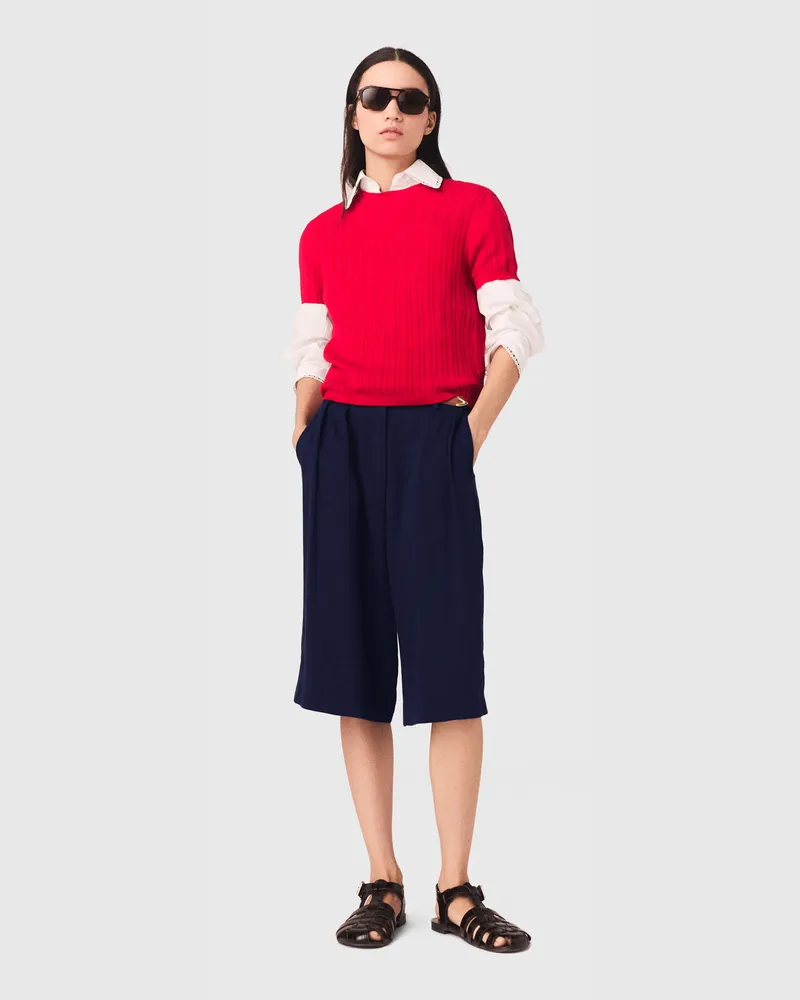 Maje Pullover Mit Rundhalsausschnitt - Rot Rot