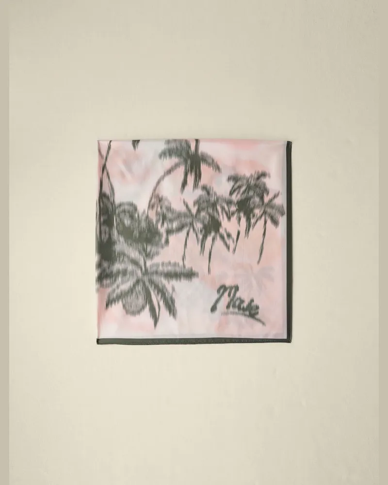 Maje Halstuch Mit Palmenprint - Ecru Ecru