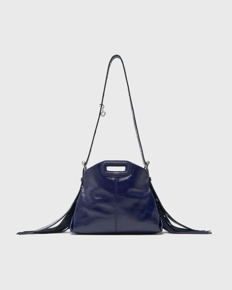 Maje Tasche Miss M Mini, Naplak-leder - Marineblau Marine