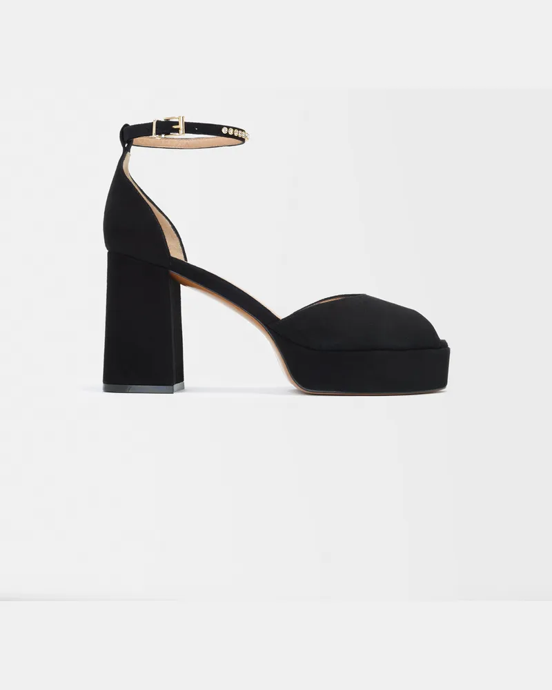 Maje Sandalen Mit Hohem Absatz - Schwarz Schwarz