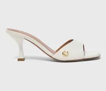 Mules Aus Leder - Weiß