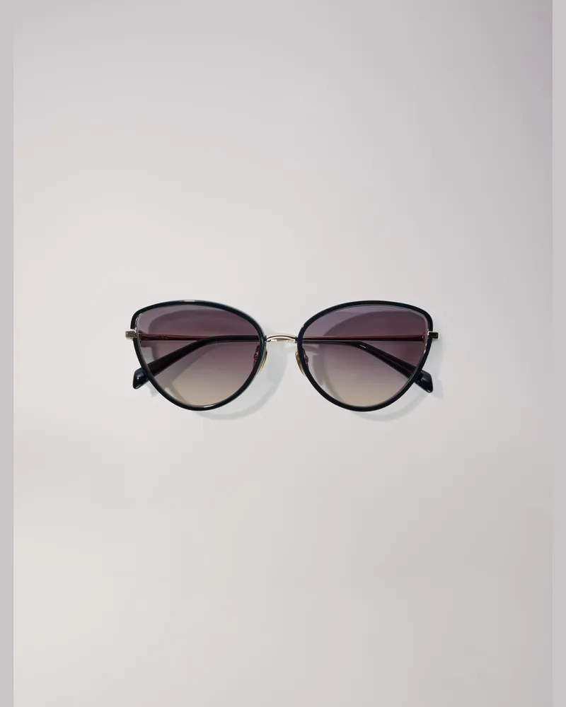 Maje Cat-eye-sonnenbrille Aus Metall - Schwarz Schwarz