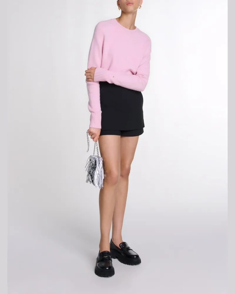 Maje Crepe Skirt Shorts - Schwarz Schwarz