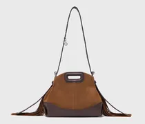 Tasche Miss M Mini, Leder & Wildleder - Camel/marron