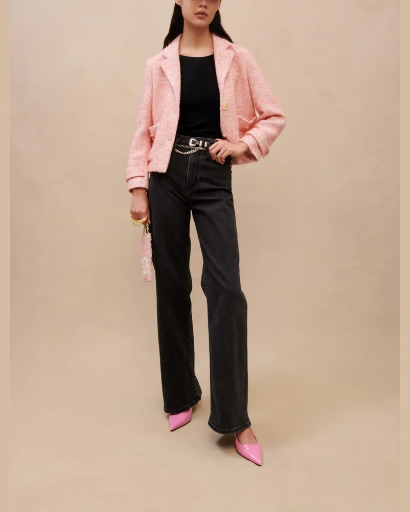 Maje Rosafarbene Kostümjacke - Rosa Rosa
