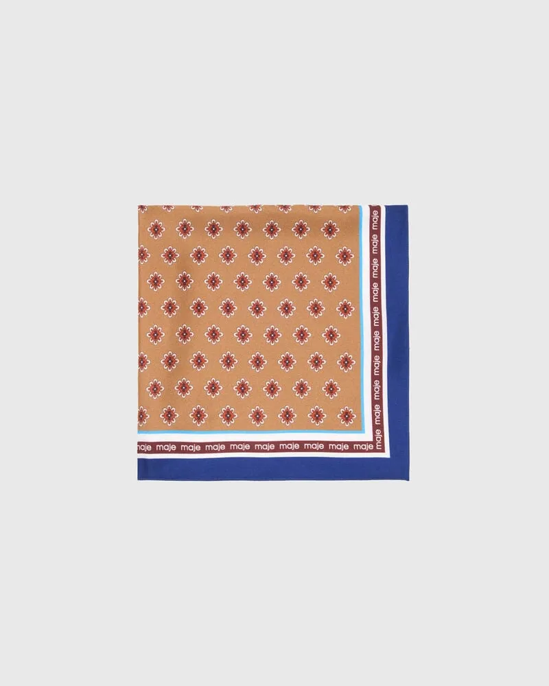 Maje Bandana Mit Blumenmuster - Kamel Kamel