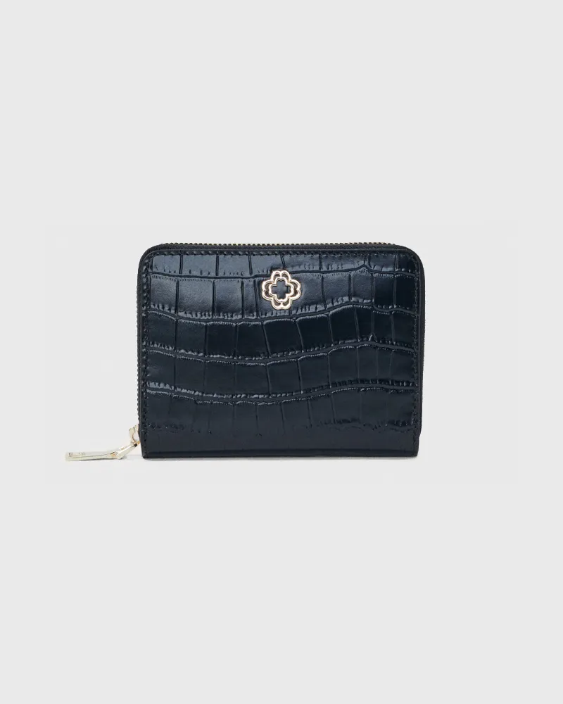 Maje Lederbrieftasche - Geschenkidee - Schwarz Schwarz
