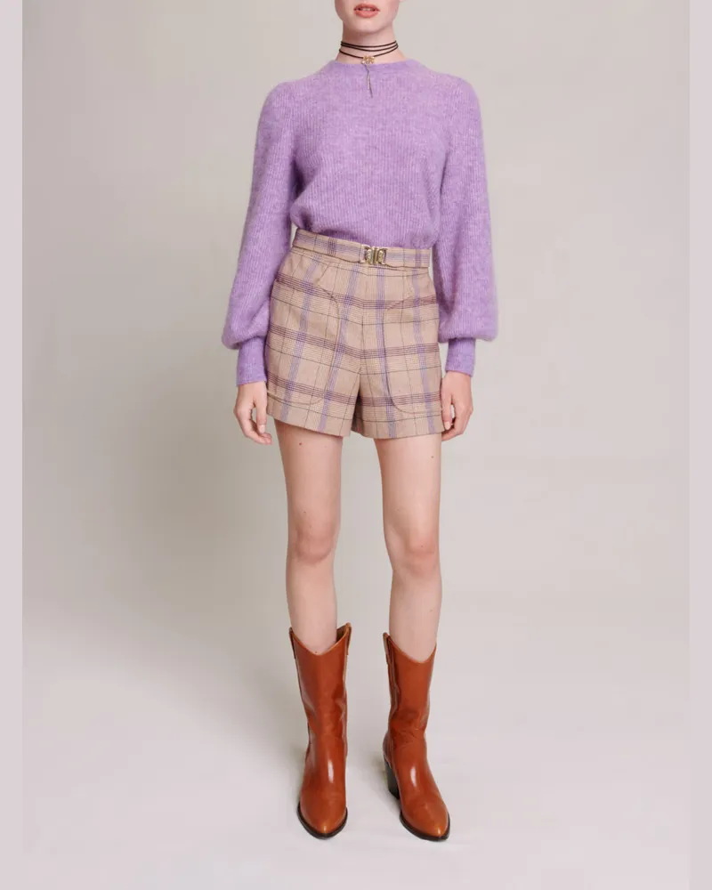 Maje Strickpullover - Violett Violett