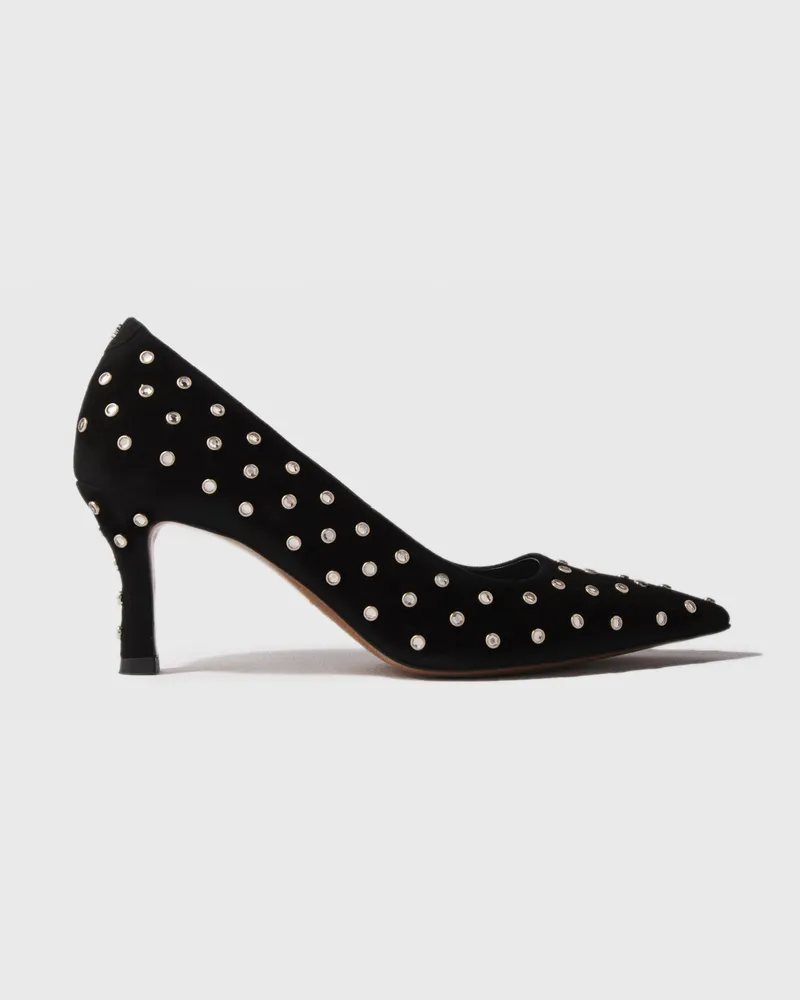 Maje Spitze Strass-pumps - Abendgarderobe - Schwarz Schwarz