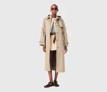 Trenchcoat Mit Abnehmbarer Kapuze - Kamel