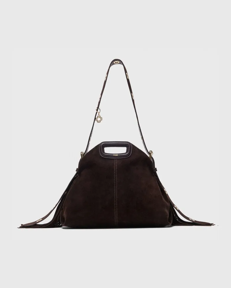 Maje Tasche Miss M Aus Glattleder - Dunkelbraun Dunkelbraun