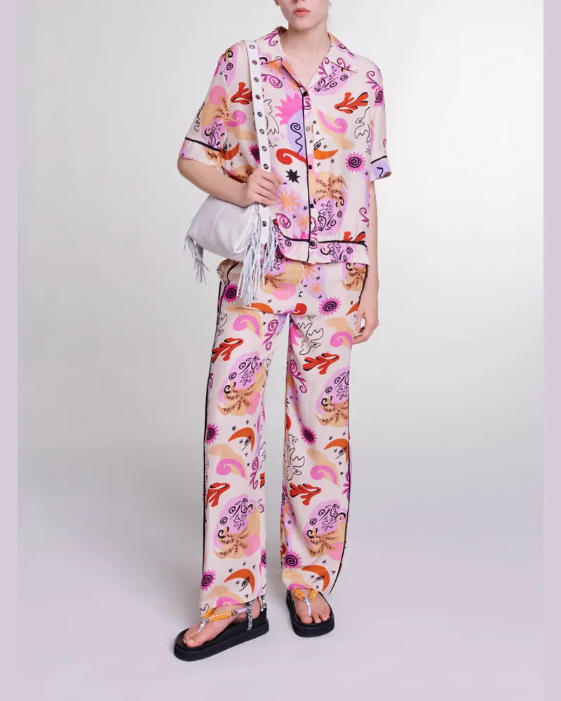 Maje Seidenhemd - Imprime Paradisio Imprime